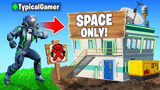 I Went UNDERCOVER in a SPACE Only Tournament! (Fortnite)