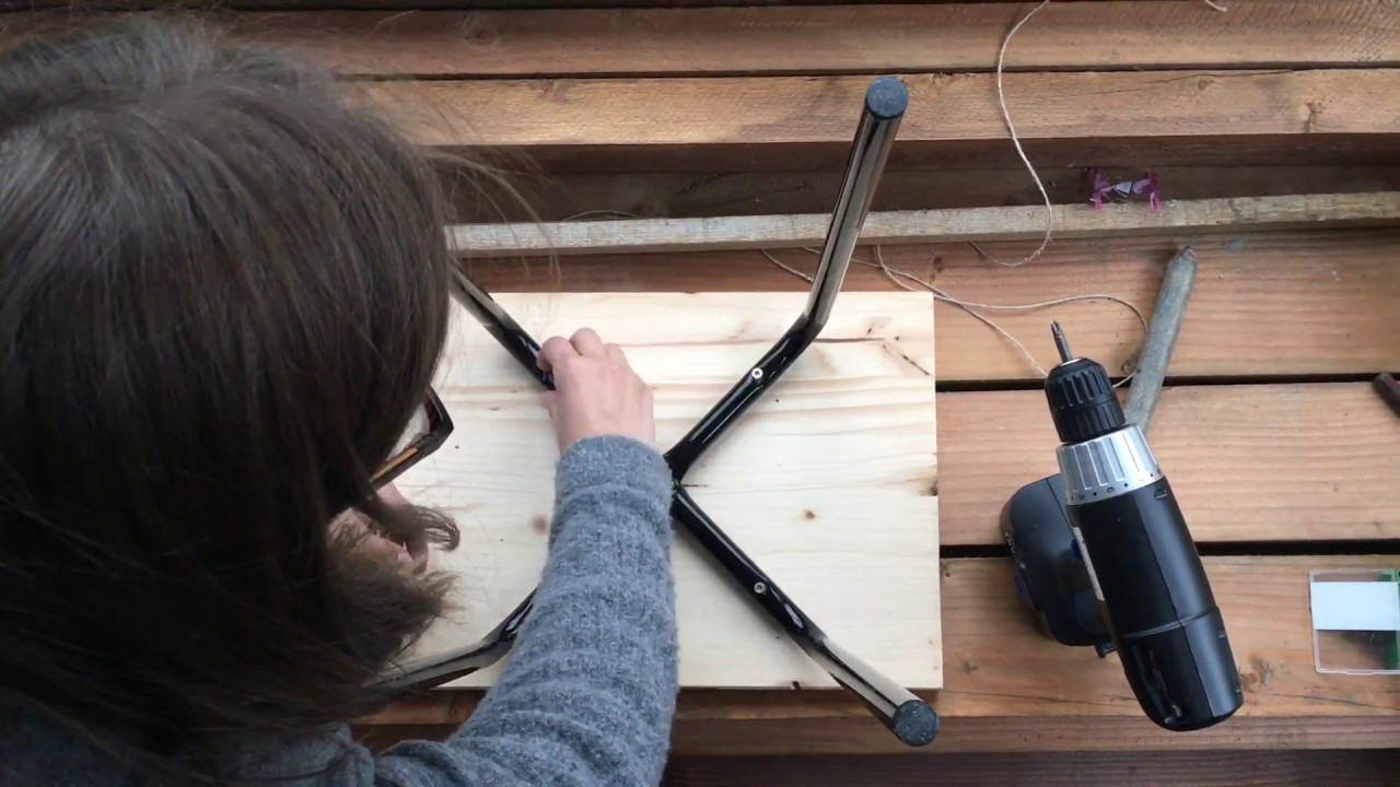 DIY | IKEA broken stool to end table