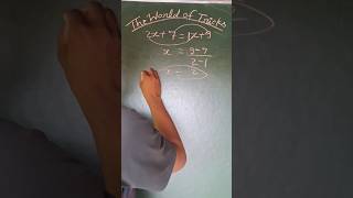 trick 👌 for linera equations 😎#maths #shorts