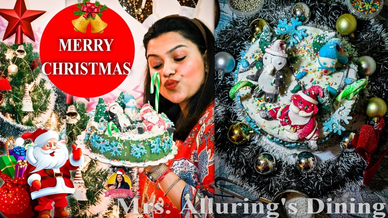 Amazing Ultimate Christmas Cake So Yummy Holiday Cake Decorating Ideas X mas Cake Decor