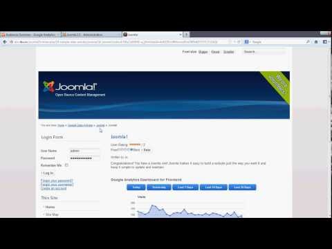 How to setup Google Analytics Dashboard for Frontend in Joomla using Google Analytics API