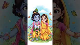 tere dil ki avaz hu main lord krishna and radha beautiful dance 🥰#ytshorts #shortsfeed #shorts
