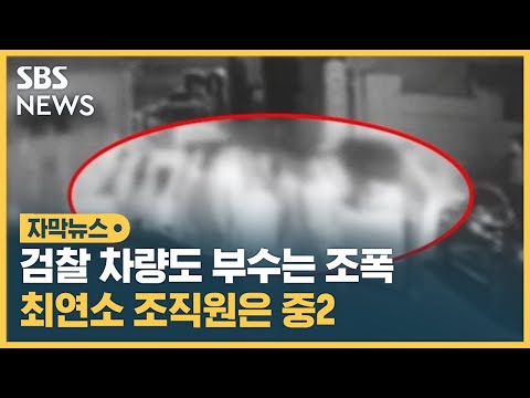 검찰 <strong>차량도</strong> 부수는 조폭…최연소 조직원은 중2 (자막뉴스) / SBS