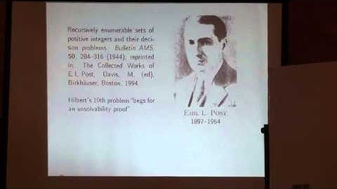 Лекция 1, часть 1 | Десятая проблема Гильберта. Решение и применения в информатике | Лекториум