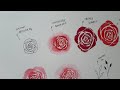 How to Doodle Roses: 5 different ways