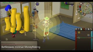 OSRS Ironman Money Making - Battlestaves