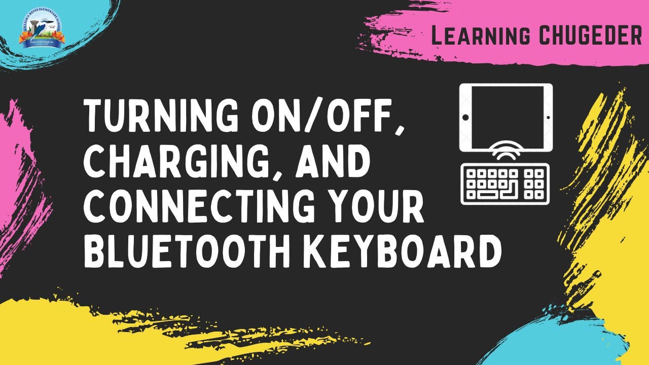 Turning on/off, charging, and connecting your bluetooth keyboard - YouTube