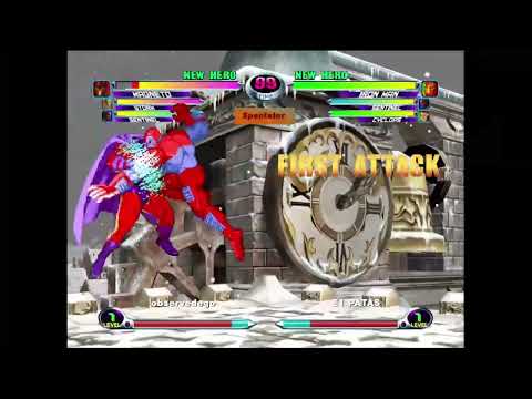 MvC2: Patas - Iron Man/Sent 200% Sequence (1 Player Mode for 43 sec) .:5.5.22:.