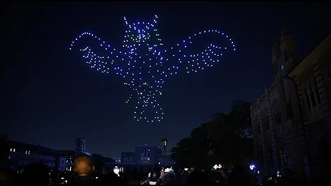 Drone show lights up President DesRoches' inaugura...