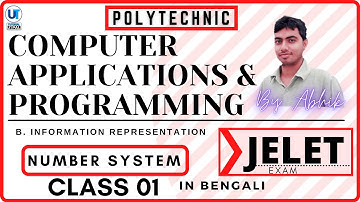 Number System in Computer | Jelet 2021 | Computer Applications | Class 01
