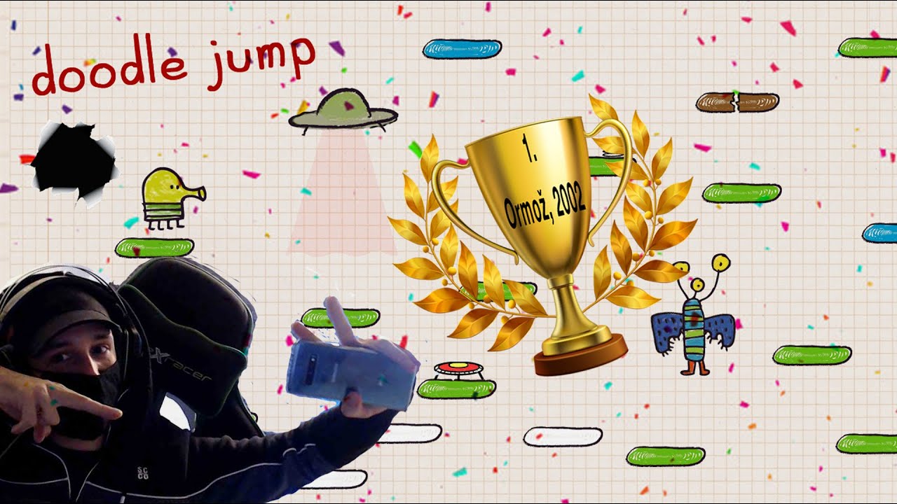 (SLO) Doodle jump No.1 player.. Zmagovalec Ormoža ..Razbita tipkovnica 
