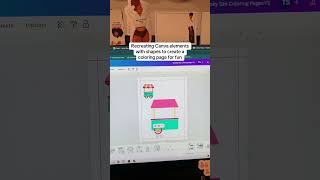 Create coloring pages with canva shapes #canvadesign
