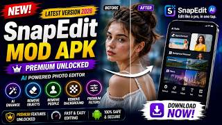 📸 SnapEdit Mod APK (Latest Version) | Premium Unlocked AI Photo Editor Enhancer TechnicalATG MODS screenshot 5