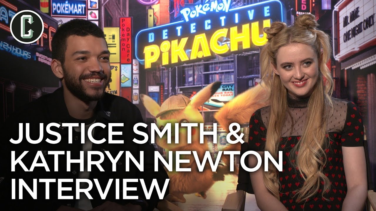 Detective Pikachu Justice Smith Kathryn Newton Interview