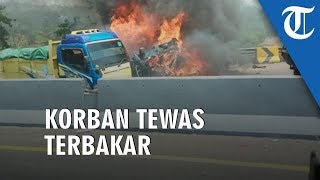 VIDEO: 6 Korban Kecelakaan Beruntun di Tol Cipularang Tewas Terbakar di Dalam Mobil