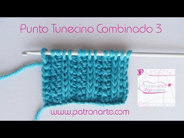 Aprendemos Uno de Mis Puntos PREFERIDOS el Punto Tunecino Cordón de Crochet  Tunecino 