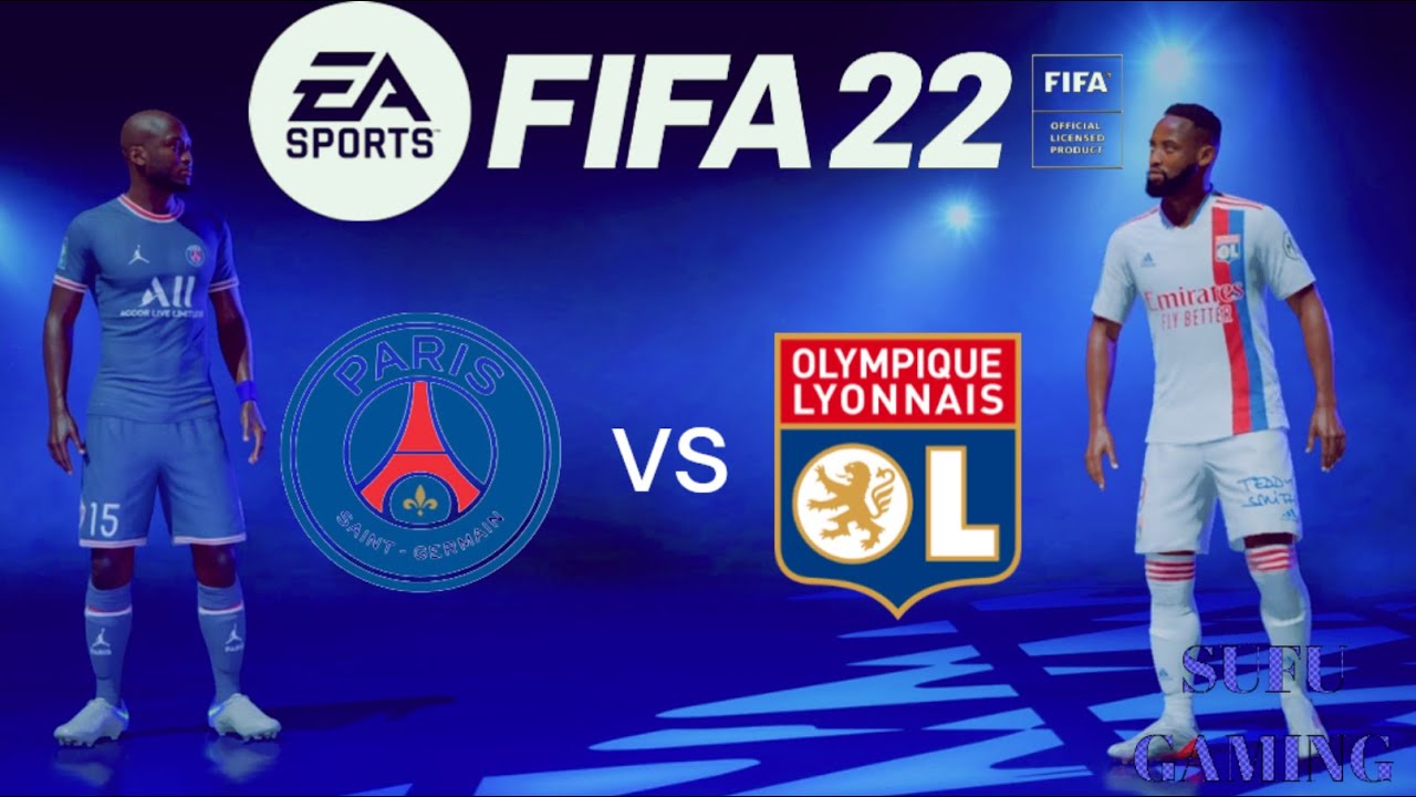 FIFA 22 - Mbappe score Final goal, PSG vs Lyon Full Match and Highlights Ligue 1