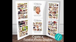 Funeral Memory Board in Classic White