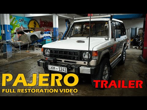 PAJERO හීන තියන අයට .. ❤️‍🔥PAJERO Full Restoration video soon