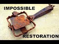 Rusty Antique CLAW TRAP Restoration - Impossible....