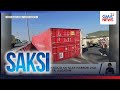 Trailer truck, tumagilid sa NLEX Harbor Link Northbound; driver, sugatan | Saksi