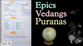 The Vedic Literature--The Epics, Vedangs, Puranas Lec.18 Handwritten Notes An Aspirant