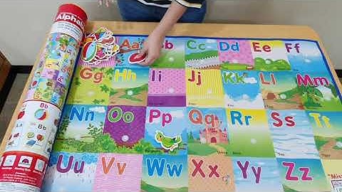 Alphabet learning mat with cards from Unnati Library