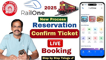 RailOne App Reservation Process in Telugu | How to Book Train Tickets from RailOne App 2025