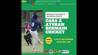 Webinar Series: Cara & Aturan Bermain Cricket