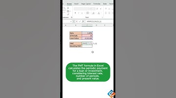 💰📉 Excel PMT Formula #dataanalysis #exceltutorial #exceltips