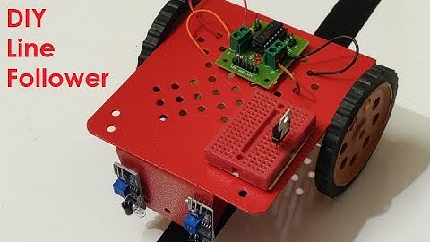 How To Make Line Follower Robot Without Microcontroller | Using L293D Motor Driver