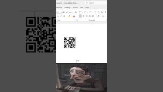 How to create QR code in Ms Word 😱 #mswordtutorial #mswordsymbols #shortsfeed #youtubeshorts #shorts