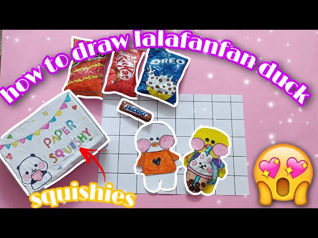 Paper duck TikTok trend: How to draw a Lalafan - simple Gambar duck drawing
