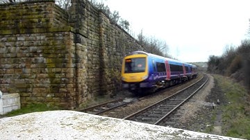 First TPE Class 170 Passes Batley North Unmanned LC 20/3/11