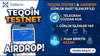 Teqoin Testnet Başladı Telegram Cüzdanıyla Airdrop İçin Puan Kazan
