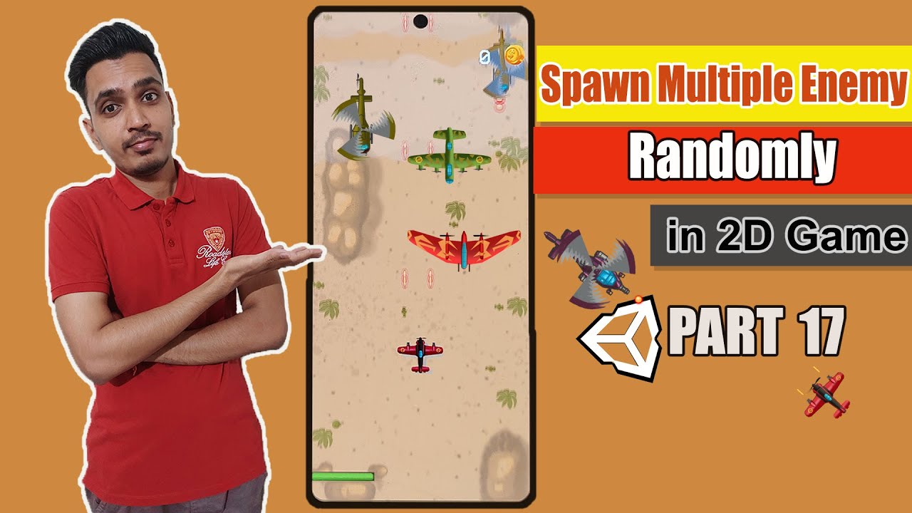 Spawn Multiple Enemy Randomly - Plane Shooter Game Part17 - YouTube