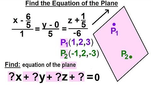 Calculus 3: Ch 2.2 Planes in 3-D Equation (14 of 22) How to Find the Equation of a Plane?
