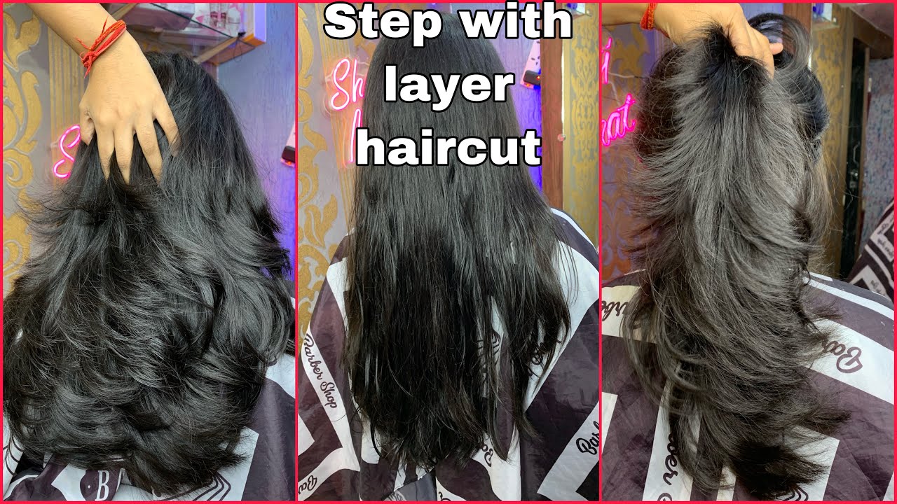 How:Advanced Step With Layer Hair cutting / Layer haircut / layer ...