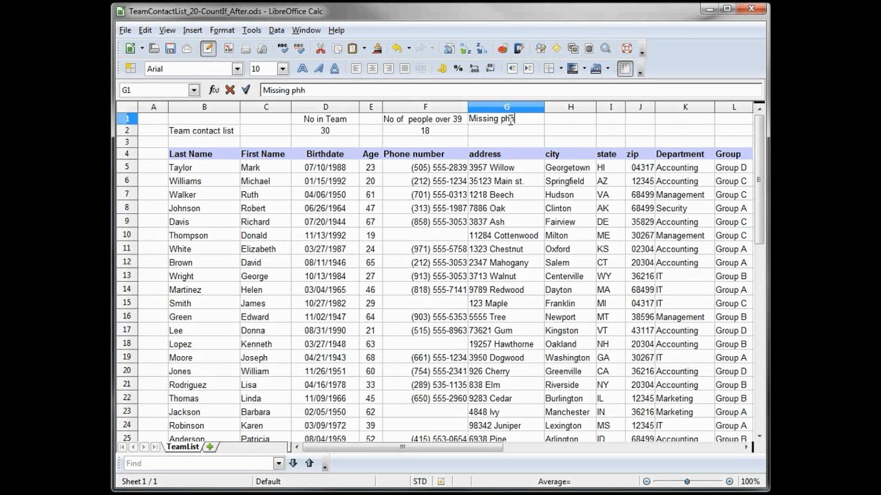 libreoffice calc excel