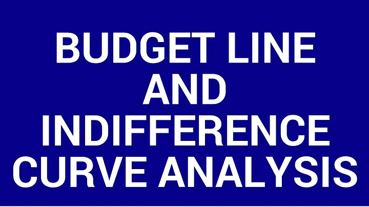 Budget lines and indifference curves