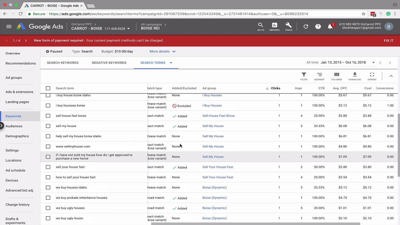 How to Use AdWords Search Term Report