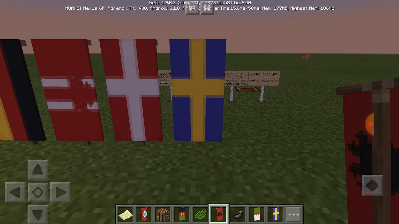 How To Make The Sweden Banner In Minecraft Pe Youtube