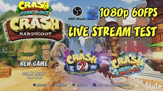 OBS Studio: Elgato Game Capture HD60 S+ Live Stream Test - Crash Bandicoot N. Sane Trilogy (PS4)