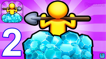 Dig Deep - Gameplay Walkthrough Part 2 Tutorial Hole 2-5 Mining Money (iOS,Android)