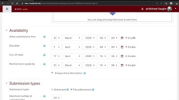 An Explanation of the Availability Settings in Moodle Assignments