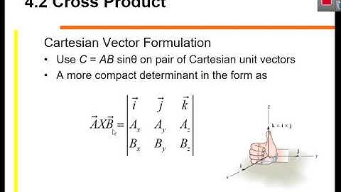 Cross Product and Moment of Force - Vector Formulation