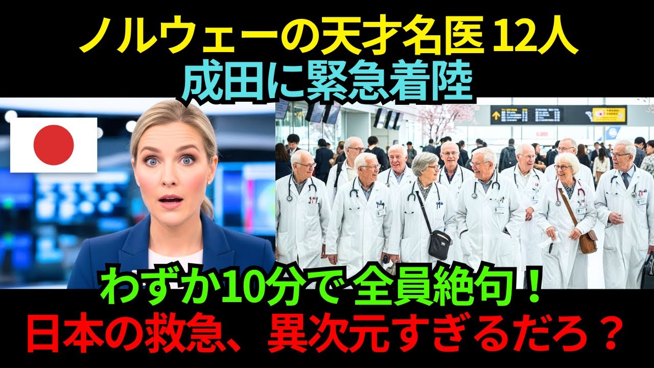 ノルウェーの名医12人、成田に緊急着陸…わずか10分で全員絶句「日本の救急は異次元だった」【海外の反応】
