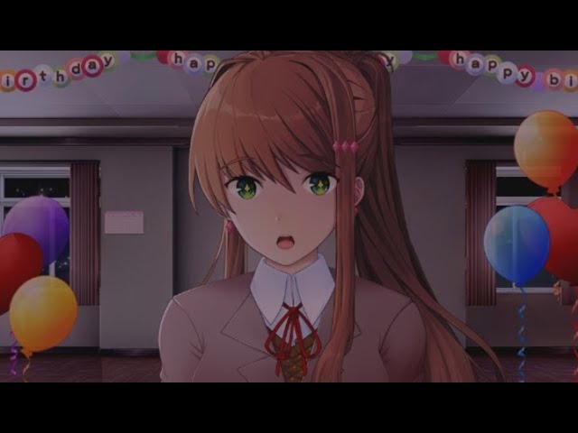 Telling Monika that I'm 10 Years Old