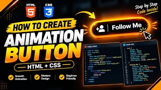 How to Create an Animated Button with HTML & CSS 🔥 | Beginner Web Development Update