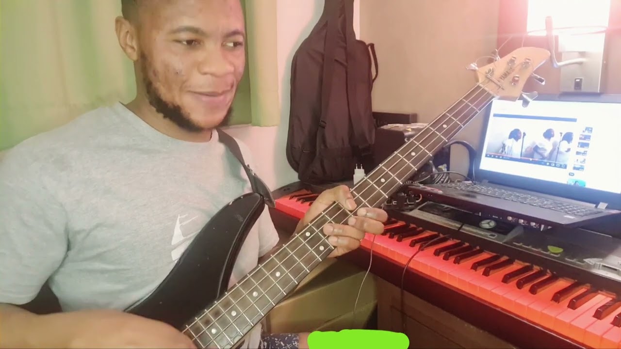 Basse Tutoriel #louange Sebene jouer   comme Un pro  | Robert Okhe | deux temps 1454 progression